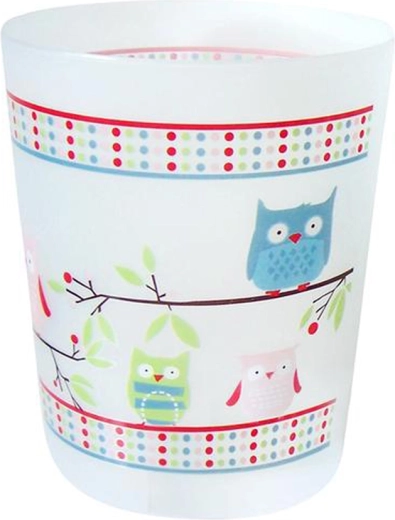 Cestino da bagno con motivo gufo TORO 20 × 24 cm