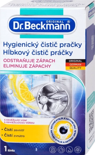Detergente igienizzante per lavatrice con carbone attivo 250 g DR. BECKMANN