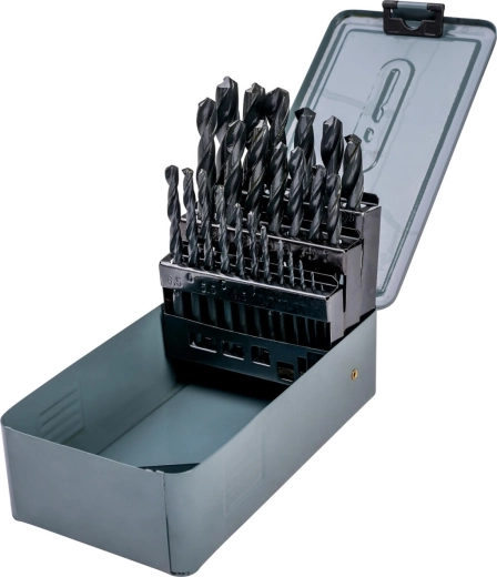 Sada vrtáků do kovu HSS 1,0–13,0 mm, 25 dílů