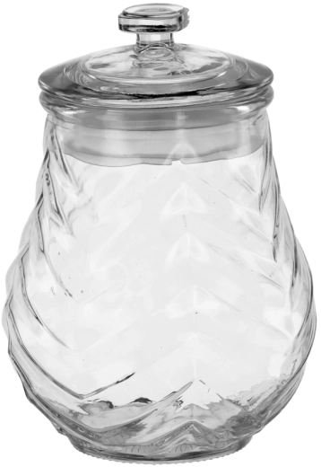 Bocal alimentaire en verre 1 l avec couvercle en verre