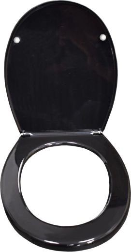 Sedile WC universale nero in polipropilene