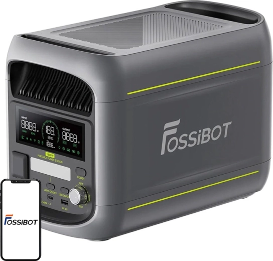 Portable power station FossiBOT F1800 1800 W gray