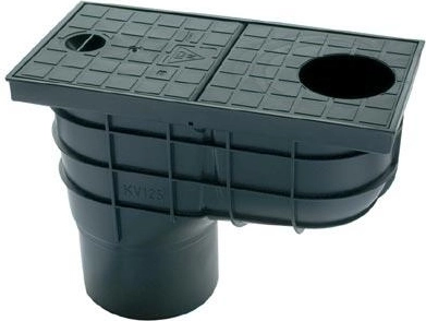 Lapač střešních vod DN 125, plast, černý