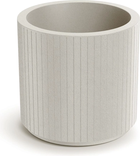 Bloempot Coro Round 48 cm zandkleurig