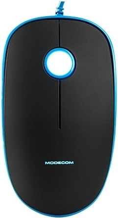 Modecom MC-M111 mouse ottico cablato blu‑nero