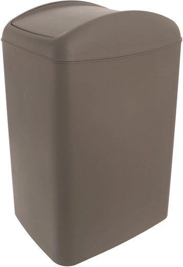 Poubelle Waste avec couvercle basculant 5 l marron