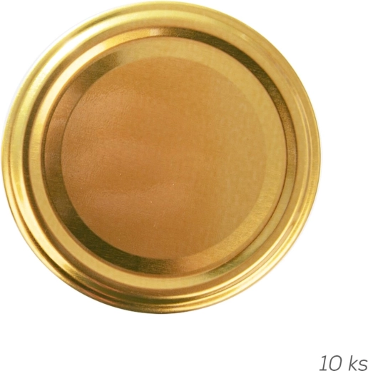 Coperchio metallico per conserve Twist-Off Gold 82 mm, 10 pz