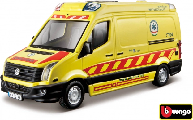Bburago záchranná sanitka Volkswagen Crafter 1:50