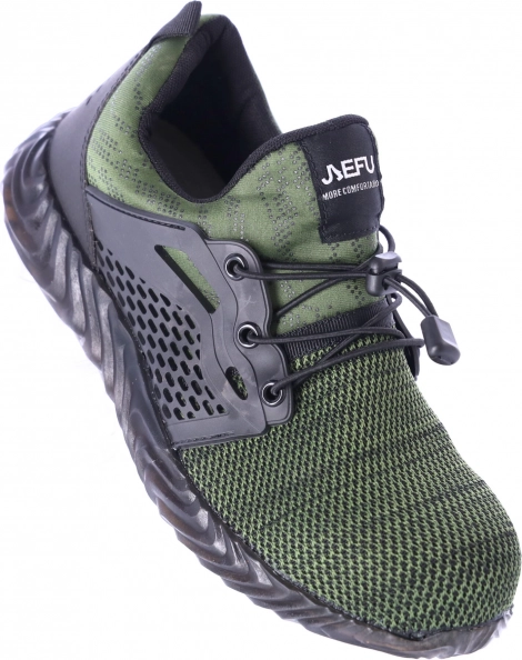 Chaussures de sécurité de travail avec embout acier – Vert