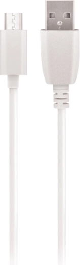 Maxlife USB cable with microUSB, 2 m, 2 A, white