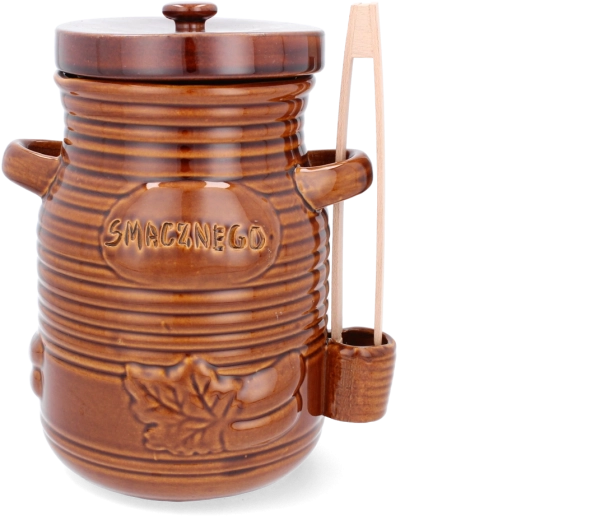 Ceramic Fermentation Jar 3.5 L with Tongs