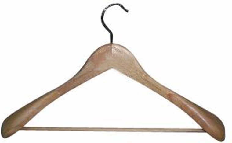 Træbøjle til tøj Toro med drejelig krog