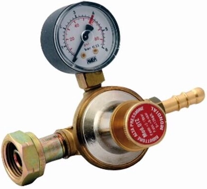LPG reducing valve with manometer 4 bar