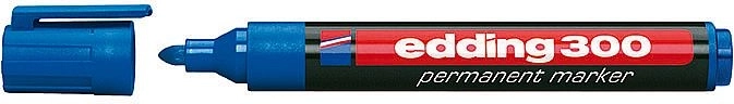 Pennarello permanente industriale blu Edding 300