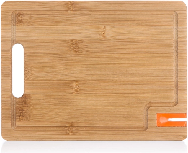 Tagliere in bambù con affilatore BRILLANTE 28 × 21 cm