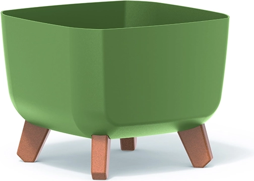 Pot Gracia Square 39 × 39 × 27 cm vert terreux