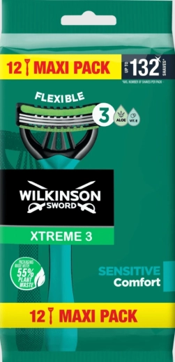 Rasoio usa e getta Wilkinson Xtreme3 Sensitive, 12 pz