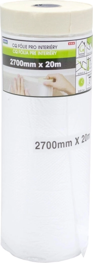 Krycí interiérová páska se zakrývací fólií 270 cm × 17 m