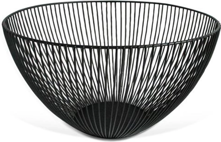 Corbeille à fruits filaire Kitchisimo noire 25 cm