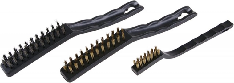 Zestaw szczotek drucianych 3 szt. (stalowa i mosiężne)