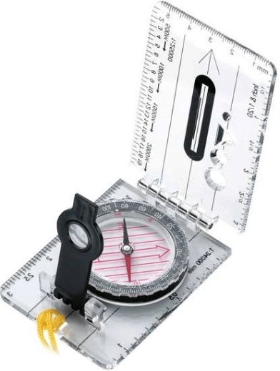 Herbertz map and sighting compass with transparent baseplate