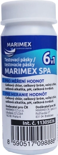 Marimex Spa 6-in-1 Test Strips for Hot Tubs and Pools (50 pcs)