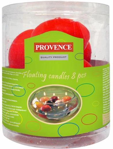 Bougies flottantes rouges 8 pcs