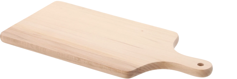 Rezalna deska iz bukovega lesa 38 × 17,5 cm z ročajem