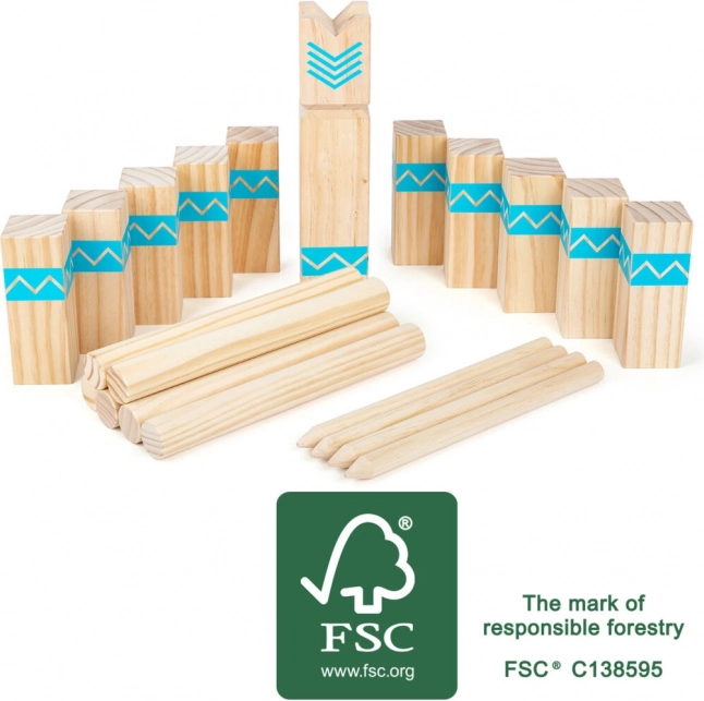 Viking Game Kubb from Wood