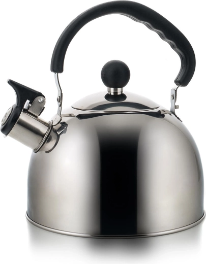 Nerjavno jeklen čajnik s piskom BRAGA 2 l