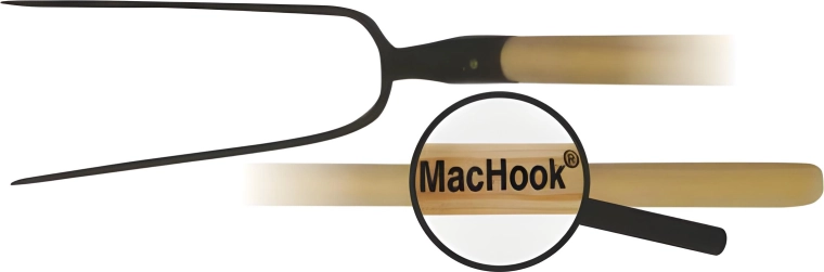 Forca a due punte con manico in legno 130 cm