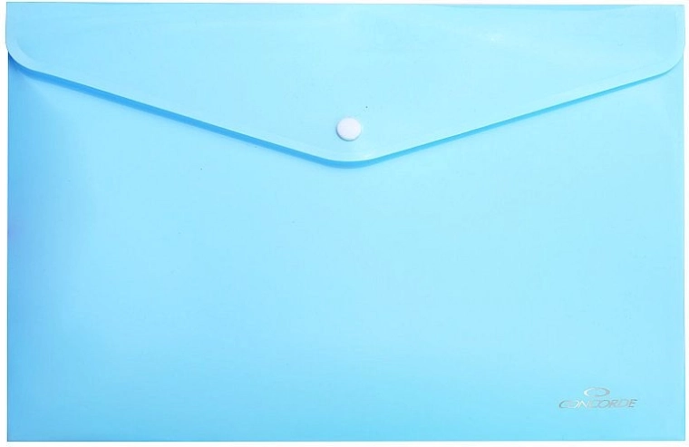 Chemises à pression A4 bleu pastel