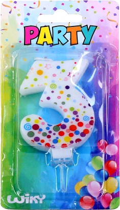 Festlys tal 3 med prikker