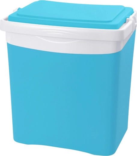 Tourist cooler bag 24 l KAMAI TROPIC, turquoise with white handle