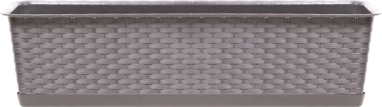 Jardinière avec soucoupe RATOLLA Case 68,5 cm moka