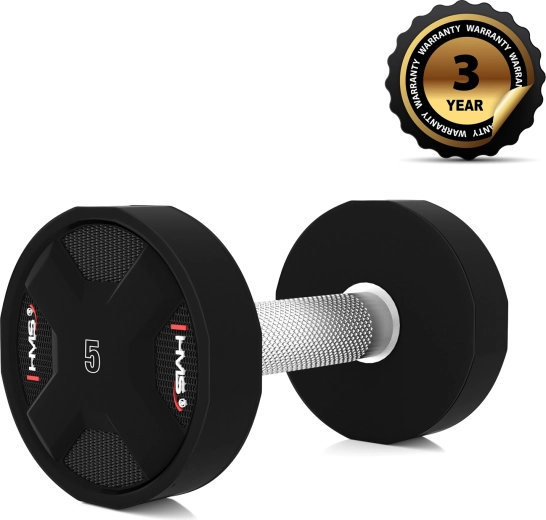 Haltère courte en polyuréthane HMS HPC 5 kg