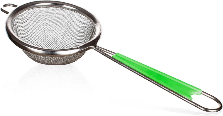 CULINARIA Strainer 8.5 cm – green, metal with plastic handle