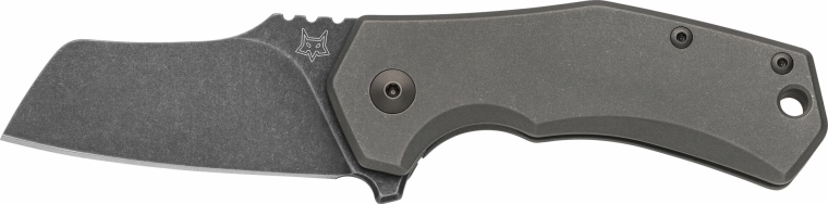 Fox Knives Italico coltello tascabile 6 cm, titanio, PVD Stonewash, con clip