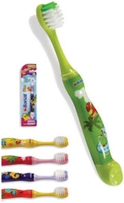 Banat Dino Junior Soft kids' soft toothbrush, 2–5 years