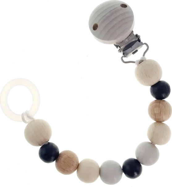 Hess suttekæde-klips natur sort