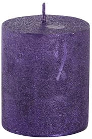 Rustic Candle PROVENCE purple 7 cm