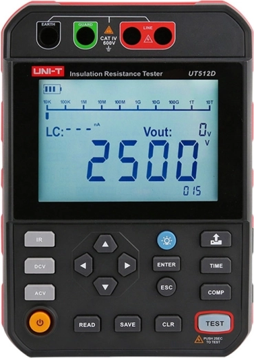 Testeur de résistance d’isolement haute tension Uni-T UT512D