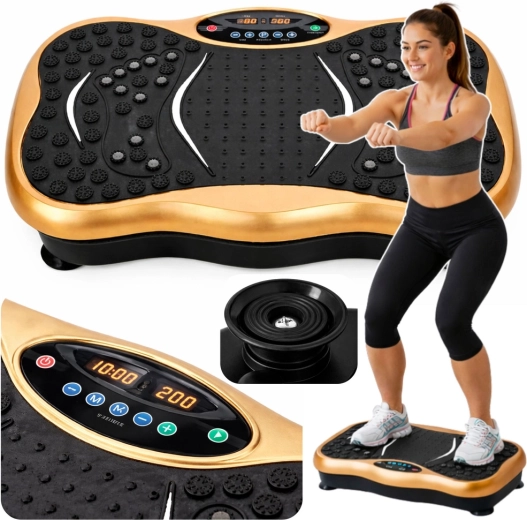 Vibrations-Fitnessplatte mit Bluetooth-Lautsprechern