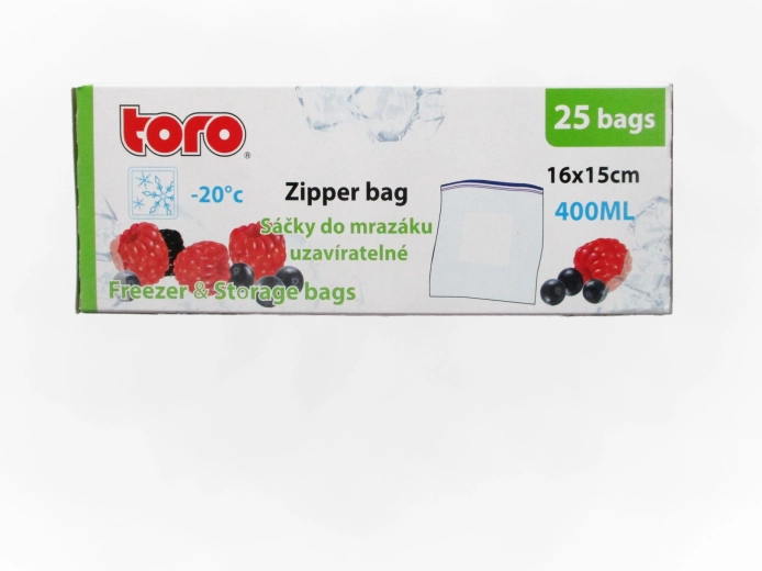 TORO Freezer Bags 400 ml, 25 pcs