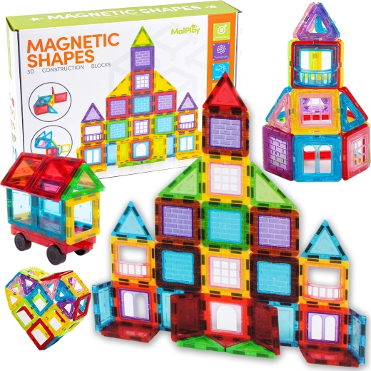 Magnetic 3D Building Set – 45 Pieces