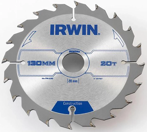 Tarcza pilarska IRWIN 130 mm, 20/16 mm, 20 zębów, cienkie cięcie