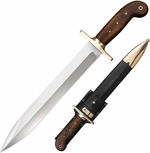 Cold Steel 1849 Rifleman’s Knife collectible knife made of rosewood with leather sheath 30.5 cm