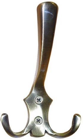 Appendiabiti Romana I, nichel opaco, 77 × 130 mm