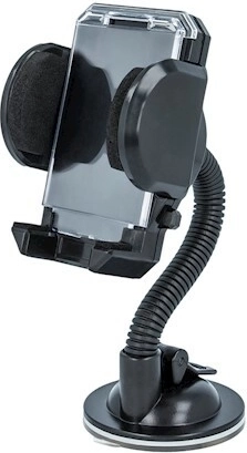 Setty supporto auto flessibile universale per parabrezza, nero