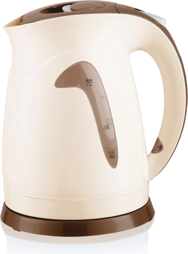 Carlet Electric Kettle 1.7 L beige–brown 2200 W